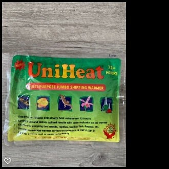 72 Hour Cold Weather Heat Pack for purchase with plant orders only